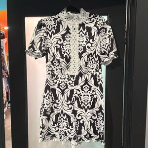 Black and white Romper